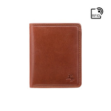 Коричневий чоловічий гаманець без клямки Visconti TSC39 TAN Xavi c RFID (Tan)