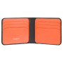Чорний шкіряний портмоне для чоловіка Visconti VSL35 BK/OR Trim c RFID (Black-Orange)