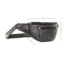 Чорна сумка Visconti 721 BLK Bumbag Large (Black)