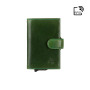 Зелений шкіряний гаманець картхолдер Visconti VSL59 GREEN Fireblade (Green)