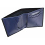 Маленький шкіряний портмоне Visconti VSL26 BK/CB Javelin c RFID (Black Cobalt)