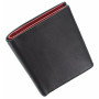 Чорний чоловічий шкіряний портмоне Visconti VSL26 BLK/RED Javelin з RFID