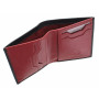 Чорний чоловічий шкіряний портмоне Visconti VSL26 BLK/RED Javelin з RFID