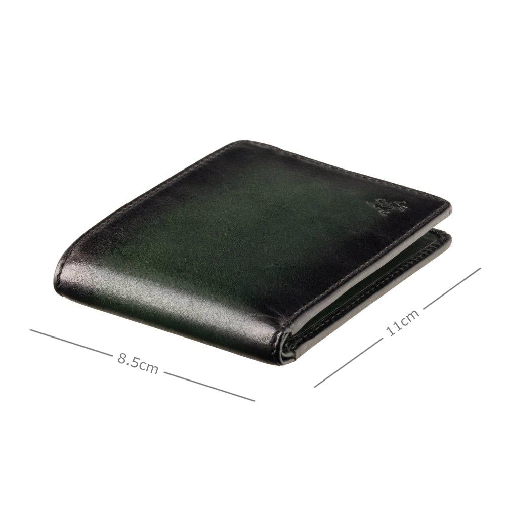 Гаманець чоловічий зеленого кольору Visconti AT63 GREEN Roland c RFID (Burnish Green)