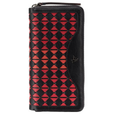 Жіночий шкіряний гаманець Visconti BR76 Black Cherry