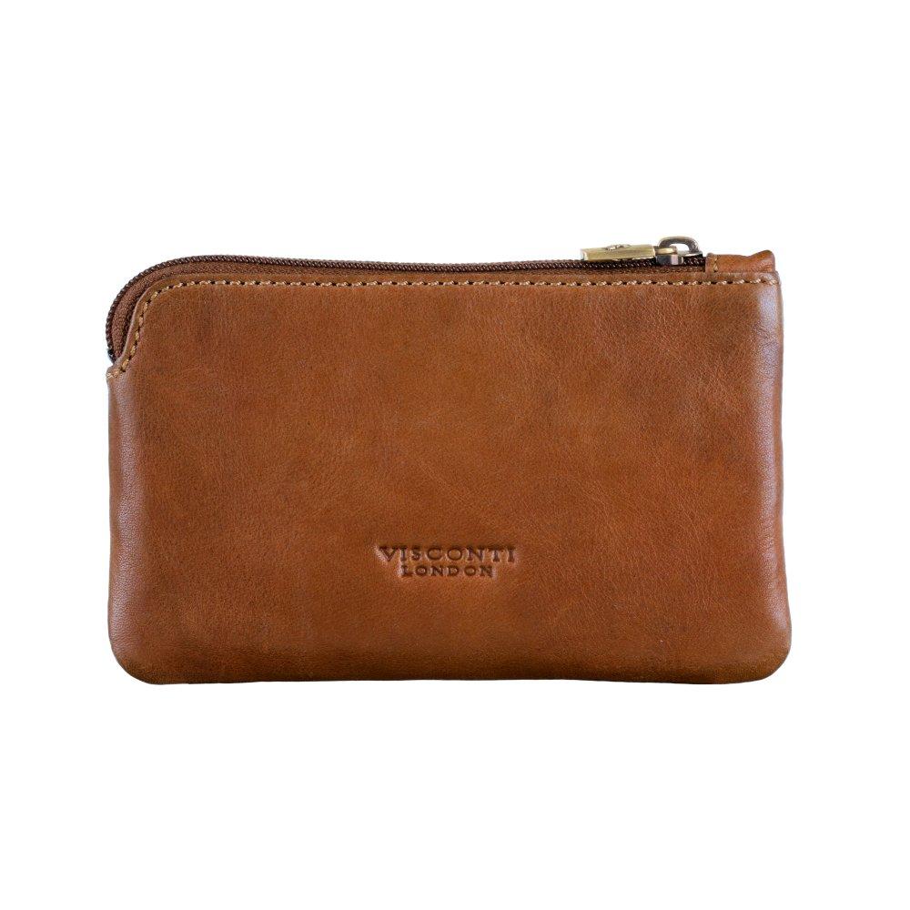 Руда кишенькова ключниця Visconti DRW39 TAN Solon
